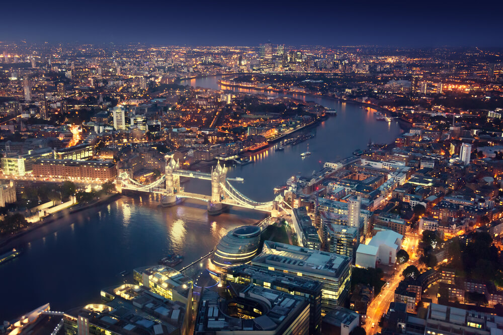 London Skyline at night