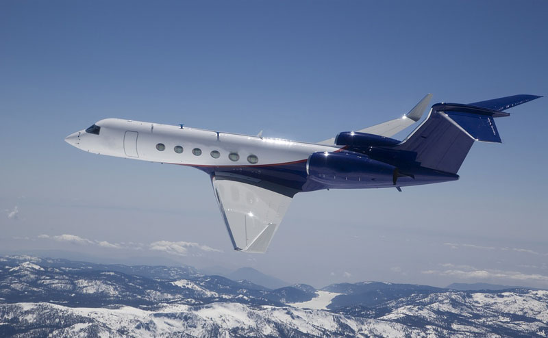 Gulfstream GV private jet charter'